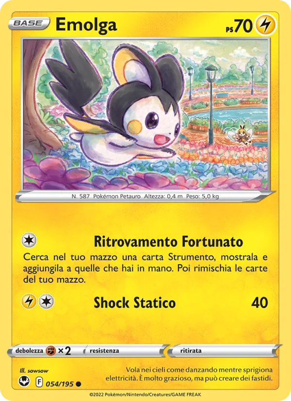 Emolga Tempesta Argentata 054/195