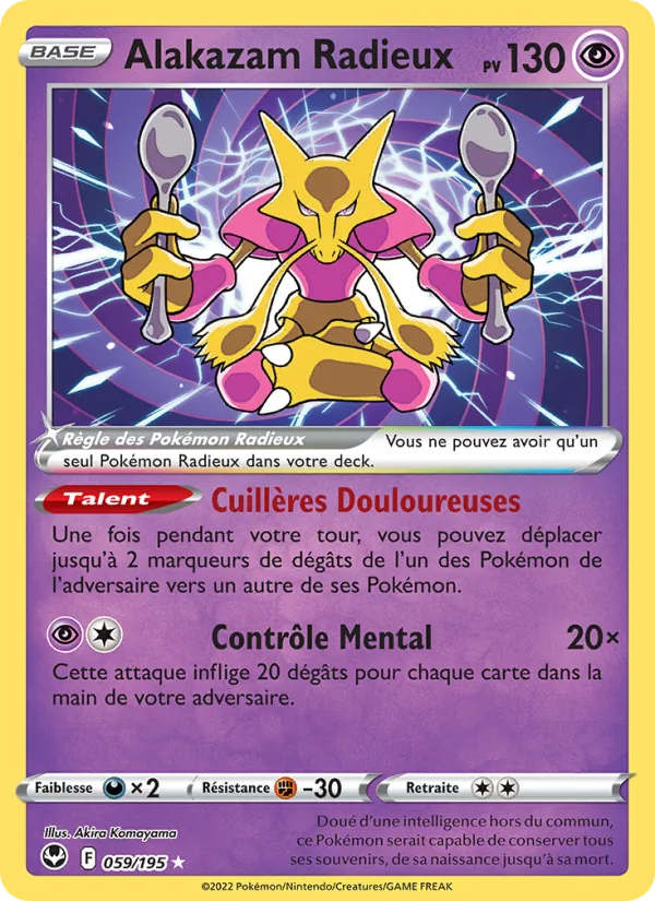 Alakazam Radieux Tempête Argentée 059/195