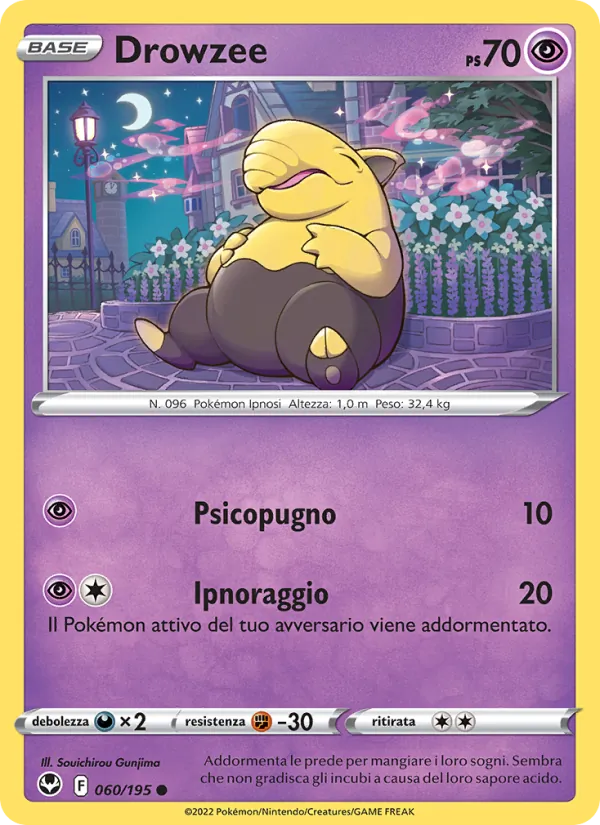 Drowzee Tempesta Argentata 060/195