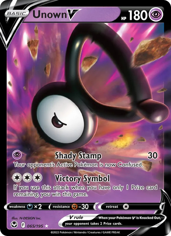 Unown V Silver Tempest 065/195