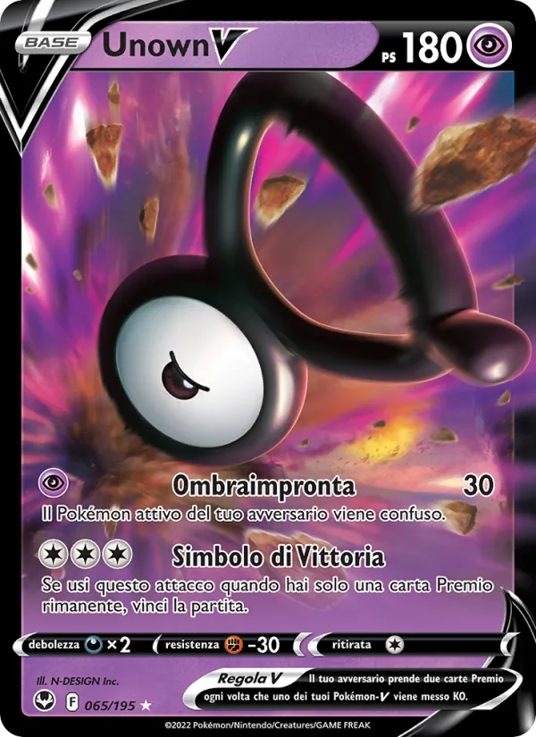 Unown V Tempesta Argentata 065/195