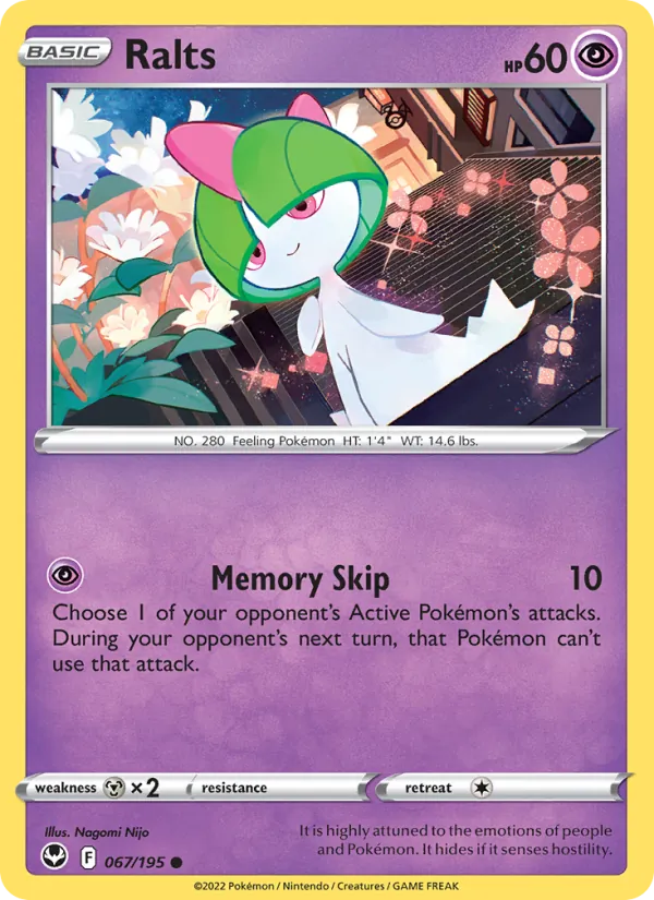 Ralts Silver Tempest 067/195