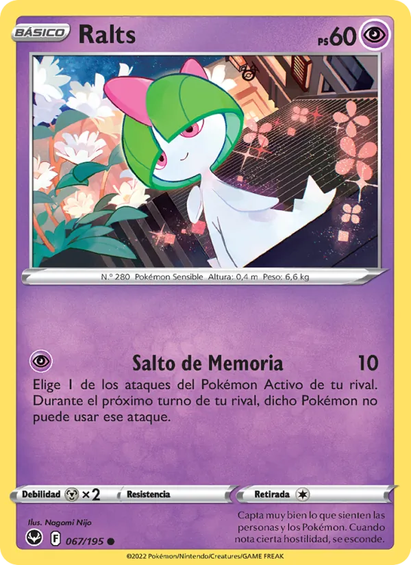 Ralts Tempestad Plateada 067/195