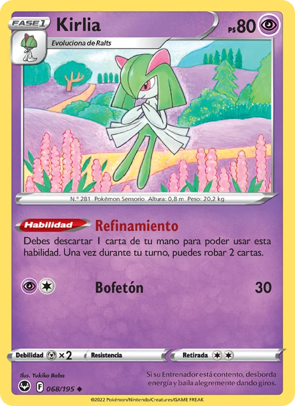 Kirlia Tempestad Plateada 068/195
