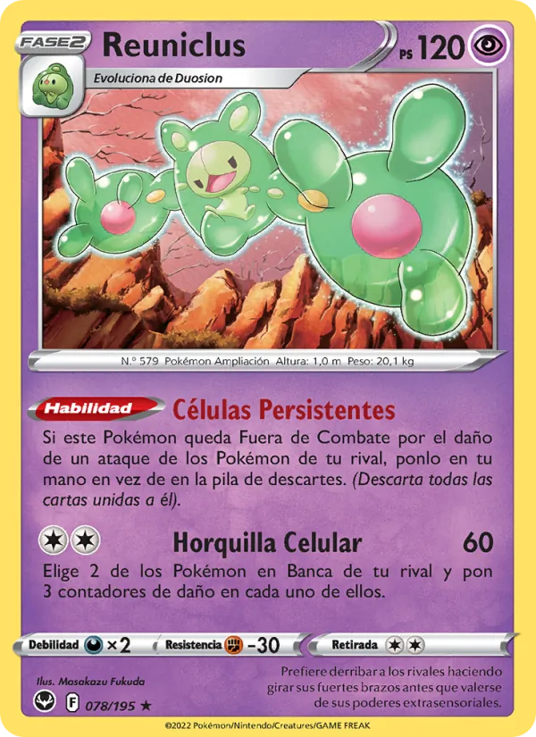 Reuniclus Tempestad Plateada 078/195