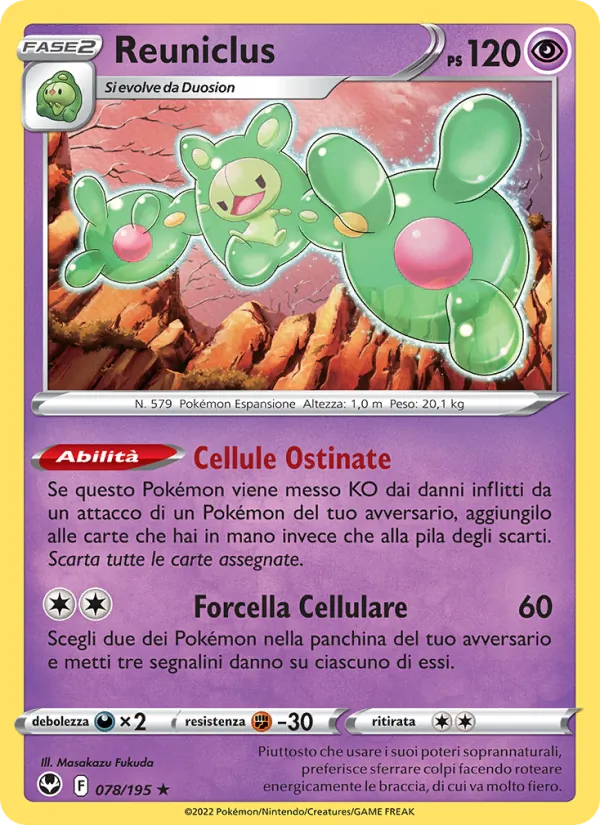 Reuniclus Tempesta Argentata 078/195