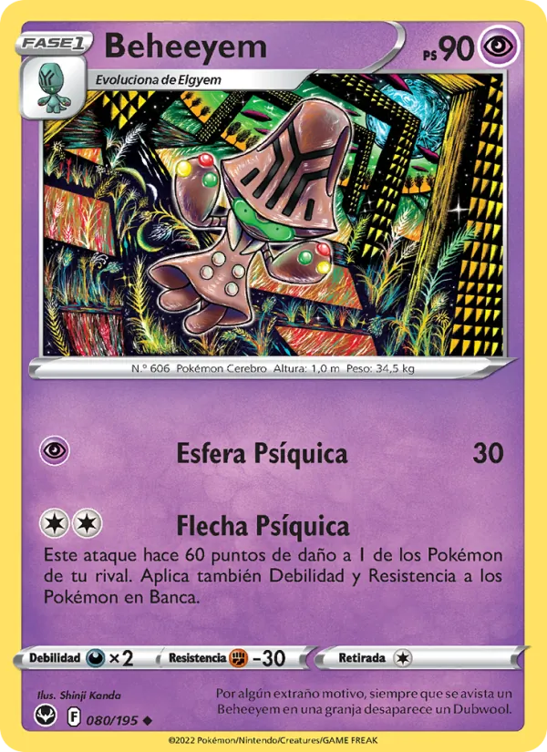 Beheeyem Tempestad Plateada 080/195