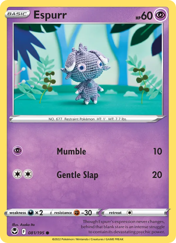 Espurr Silver Tempest 081/195