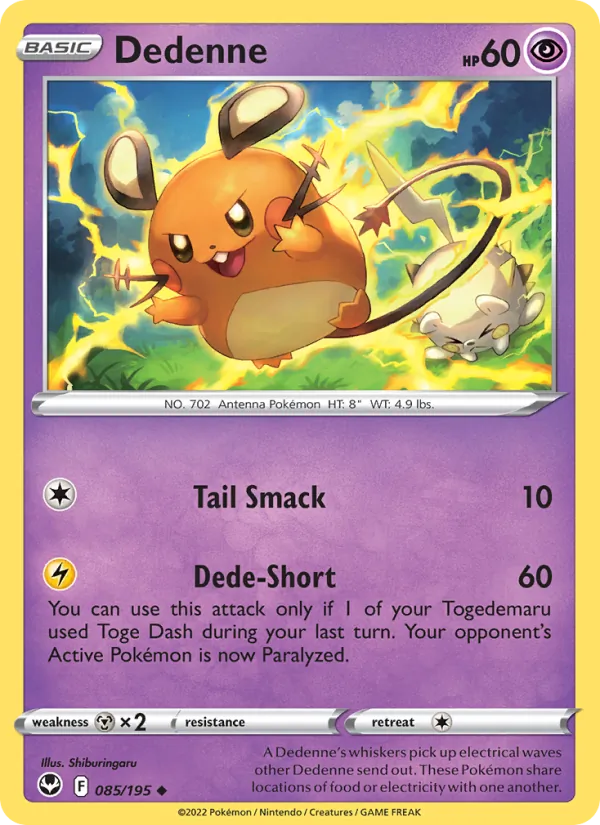 Dedenne Silver Tempest 085/195
