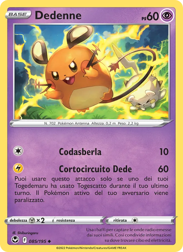 Dedenne Tempesta Argentata 085/195