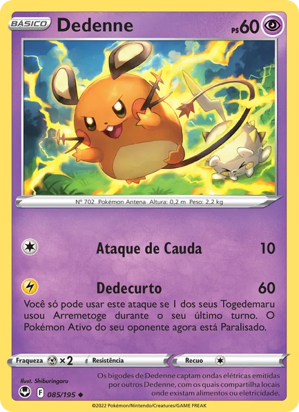 Dedenne Tempestade Prateada 085/195