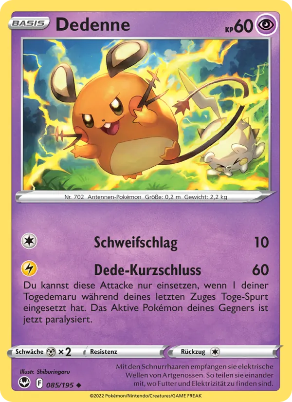 Dedenne Silberne Sturmwinde 085/195