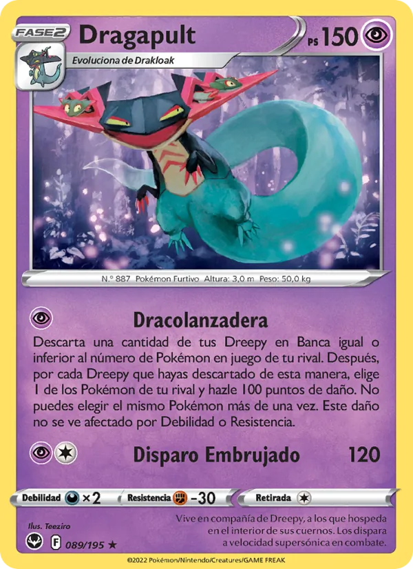 Dragapult Tempestad Plateada 089/195