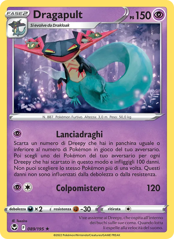 Dragapult Tempesta Argentata 089/195