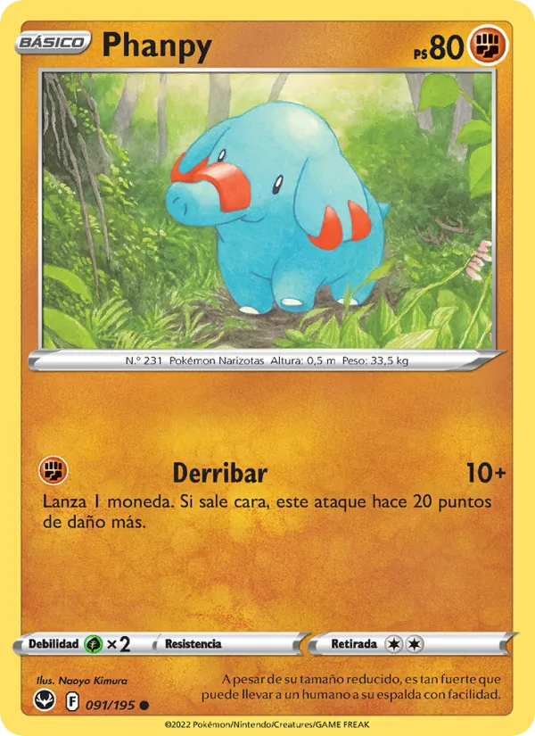 Phanpy Tempestad Plateada 091/195