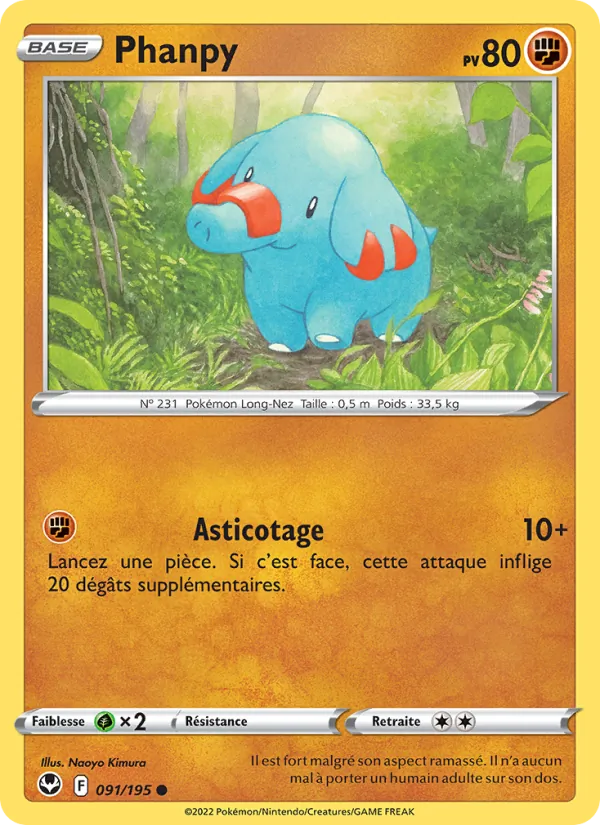 Phanpy Tempête Argentée 091/195