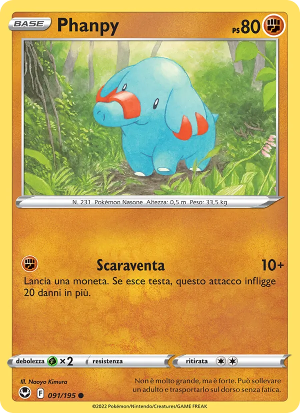 Phanpy Tempesta Argentata 091/195