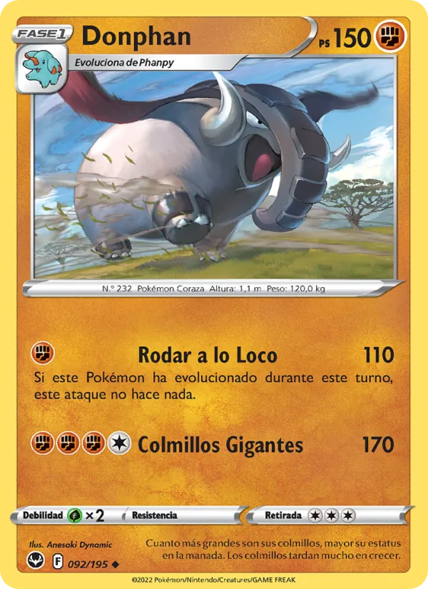 Donphan Tempestad Plateada 092/195