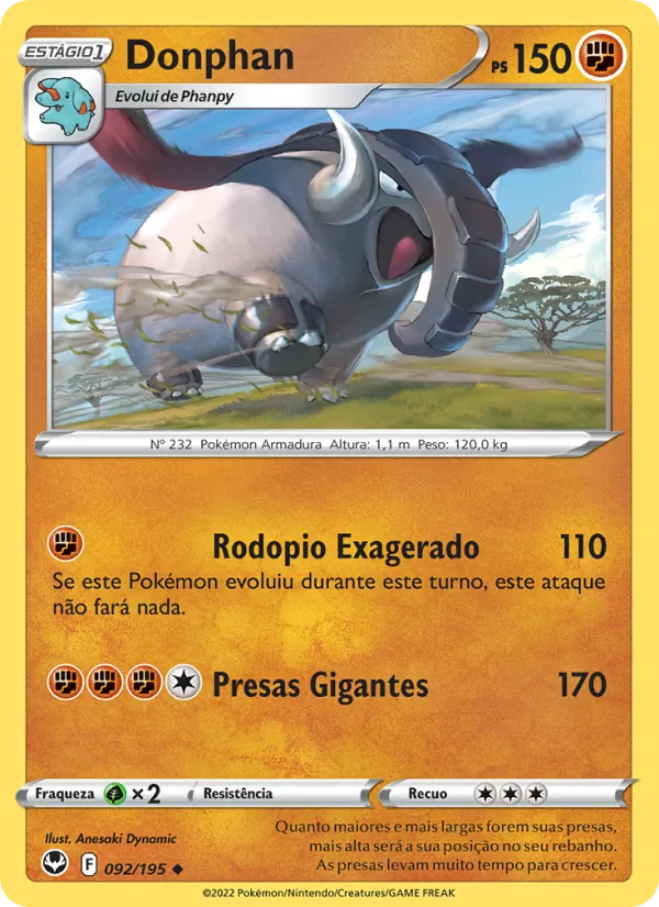 Donphan Tempestade Prateada 092/195