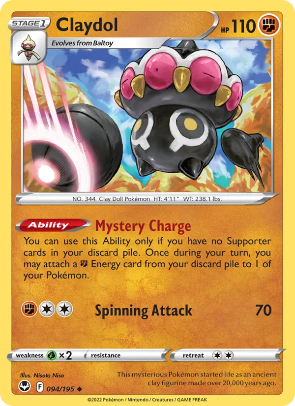 Claydol Silver Tempest 094/195