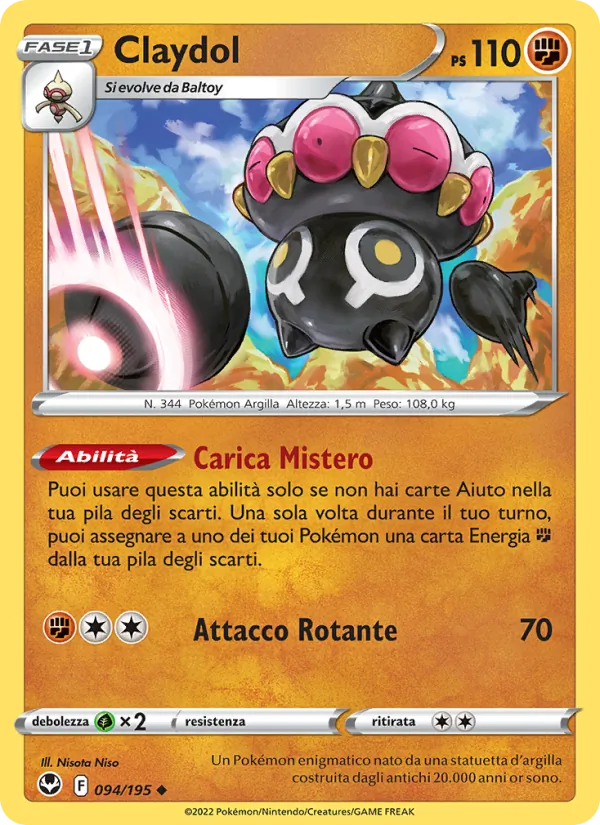 Claydol Tempesta Argentata 094/195