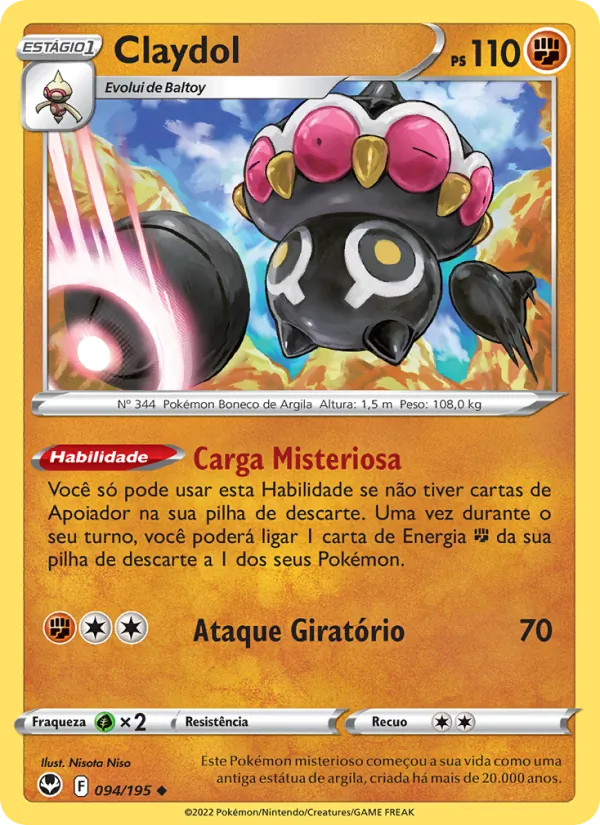 Claydol Tempestade Prateada 094/195