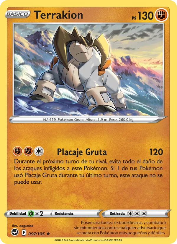 Terrakion Tempestad Plateada 097/195