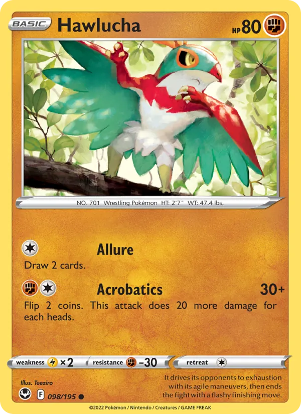 Hawlucha Silver Tempest 098/195