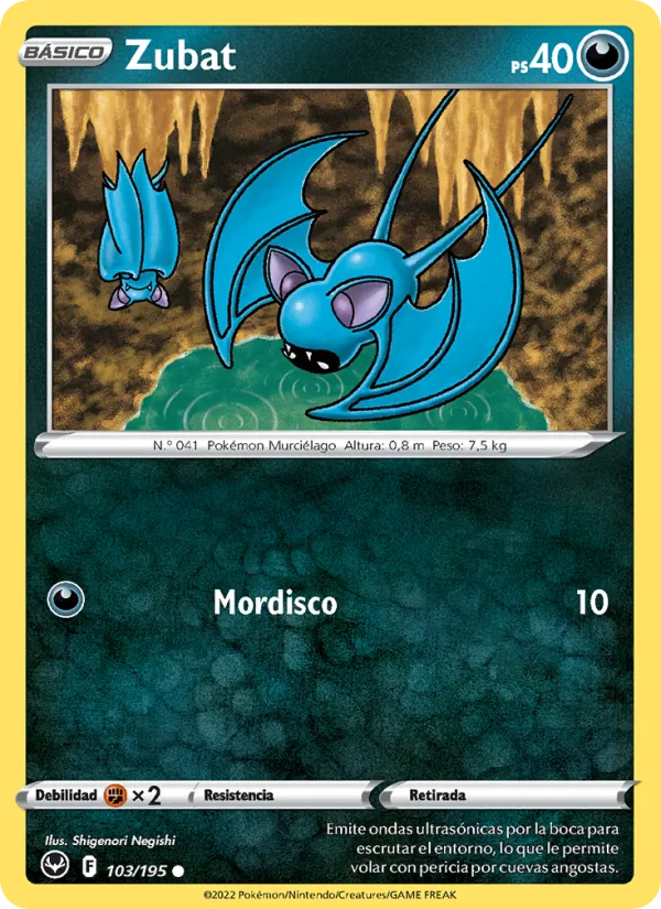 Zubat Tempestad Plateada 103/195