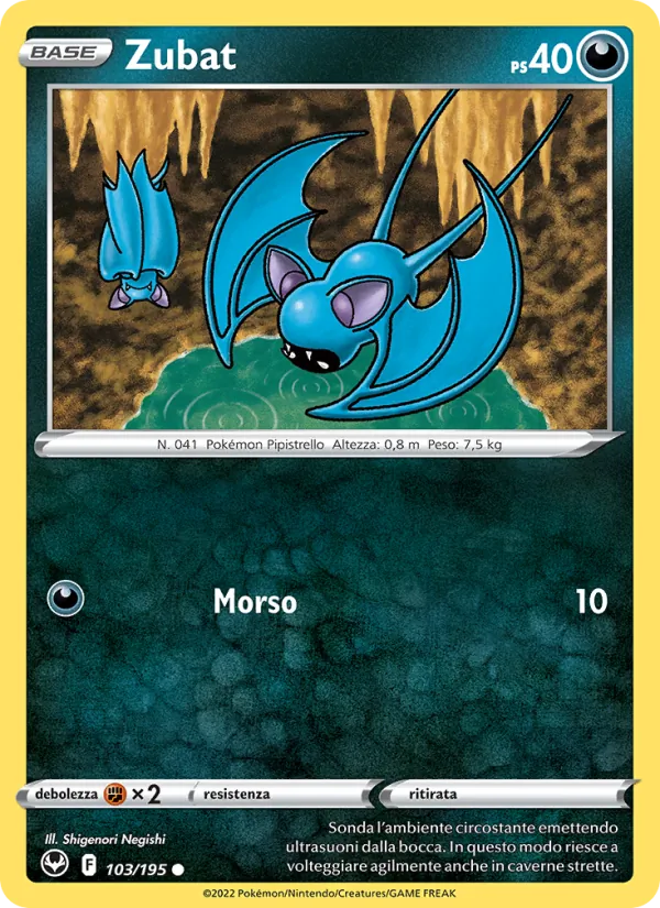 Zubat Tempesta Argentata 103/195