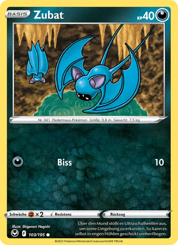 Zubat Silberne Sturmwinde 103/195