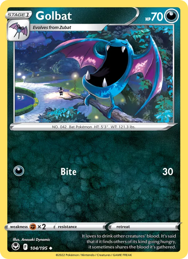 Golbat Silver Tempest 104/195