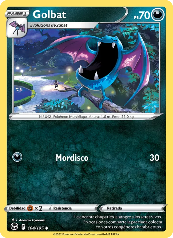 Golbat Tempestad Plateada 104/195