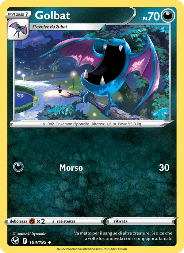 Golbat Tempesta Argentata 104/195