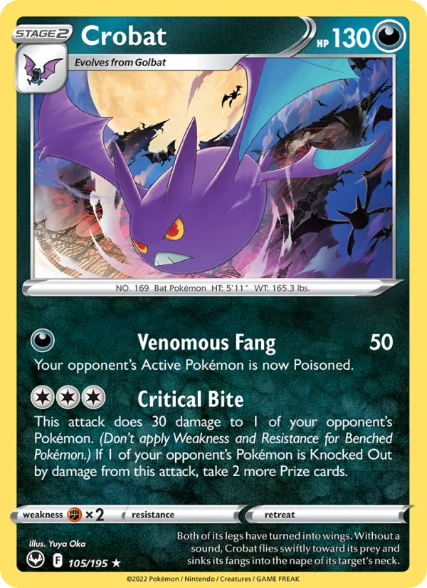 Crobat Silver Tempest 105/195