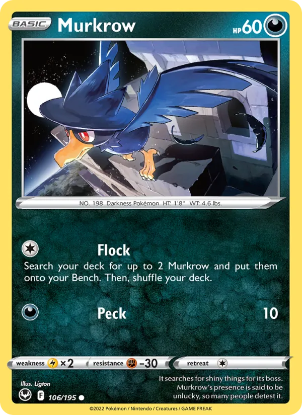 Murkrow Silver Tempest 106/195