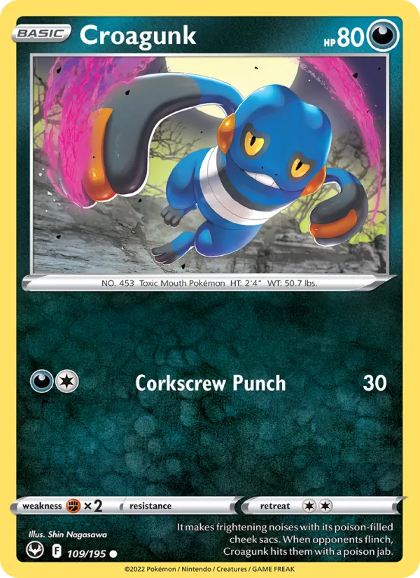 Croagunk Silver Tempest 109/195