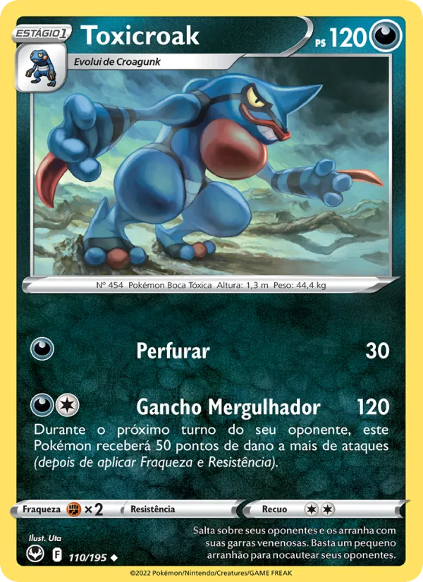 Toxicroak Tempestade Prateada 110/195