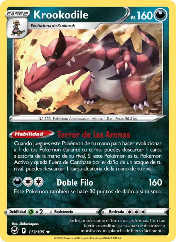 Krookodile Tempestad Plateada 113/195