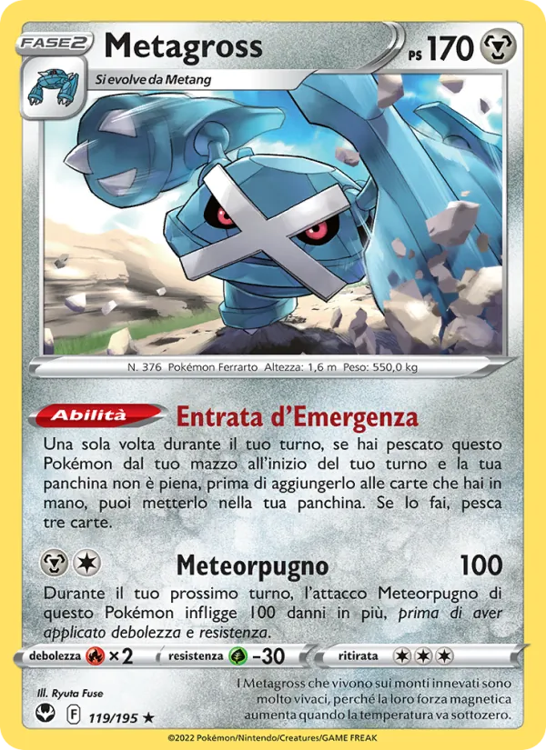 Metagross Tempesta Argentata 119/195