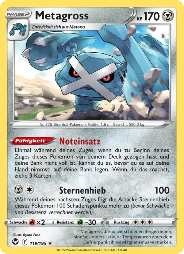 Metagross Silberne Sturmwinde 119/195