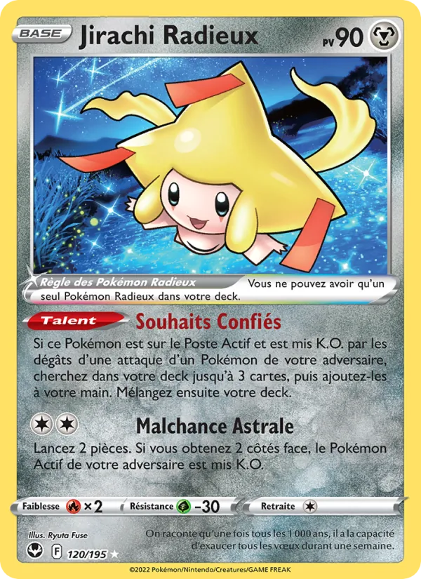 Jirachi Radieux Tempête Argentée 120/195