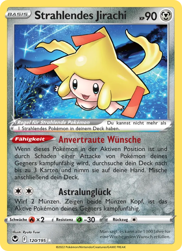 Strahlendes Jirachi Silberne Sturmwinde 120/195