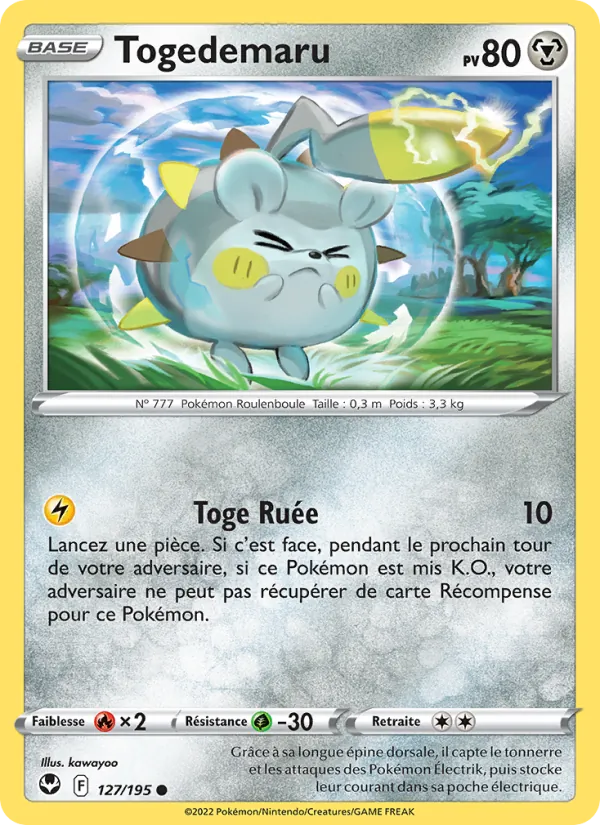 Togedemaru Tempête Argentée 127/195