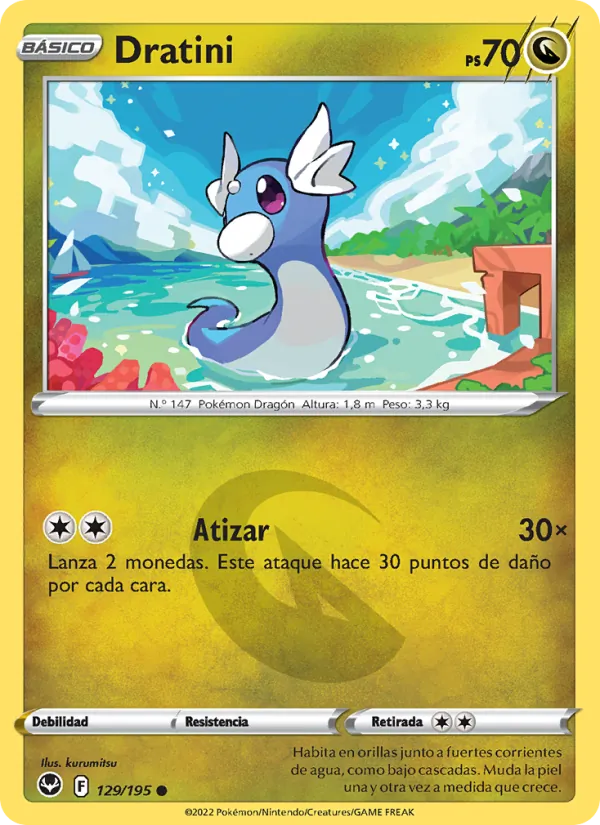 Dratini Tempestad Plateada 129/195