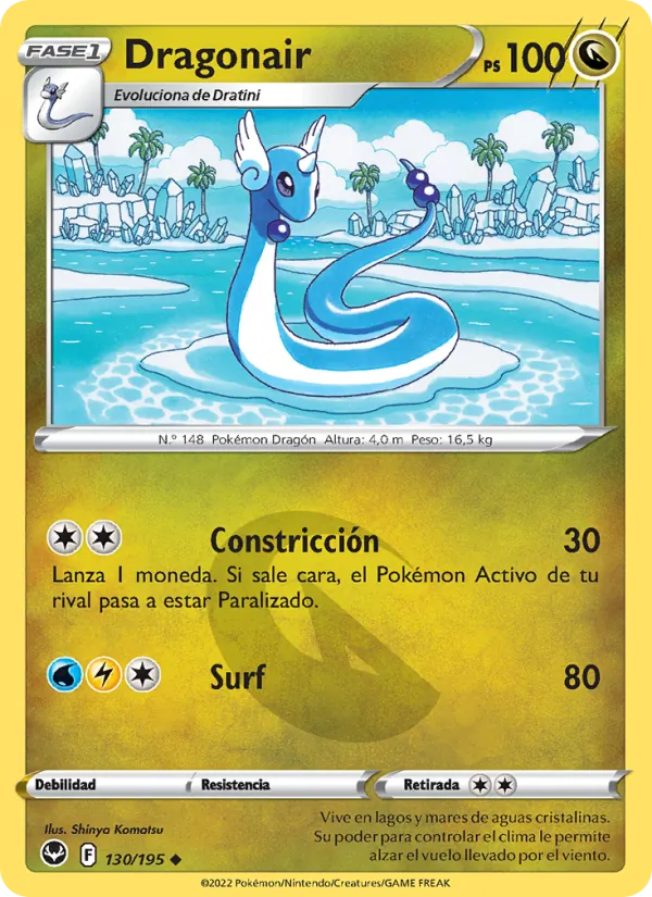 Dragonair Tempestad Plateada 130/195