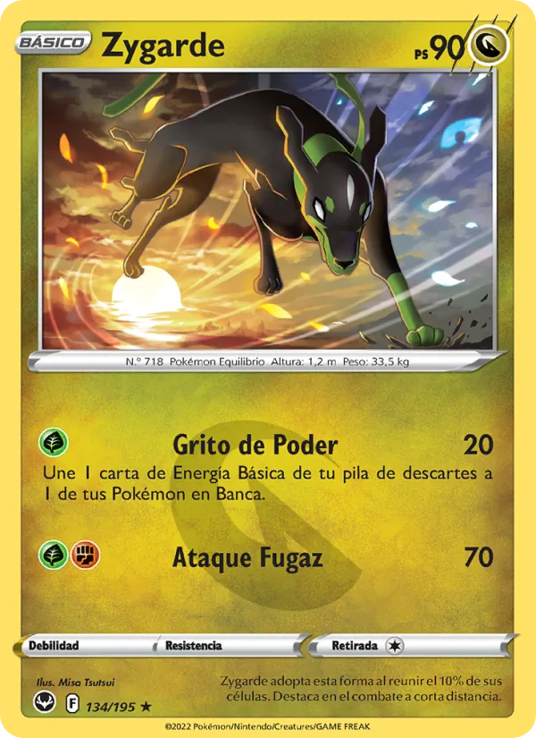 Zygarde Tempestad Plateada 134/195