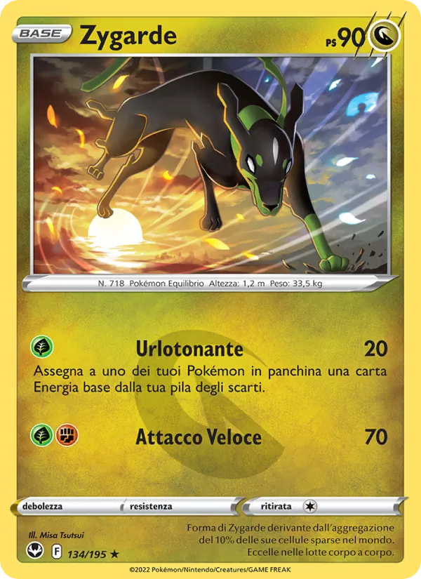 Zygarde Tempesta Argentata 134/195