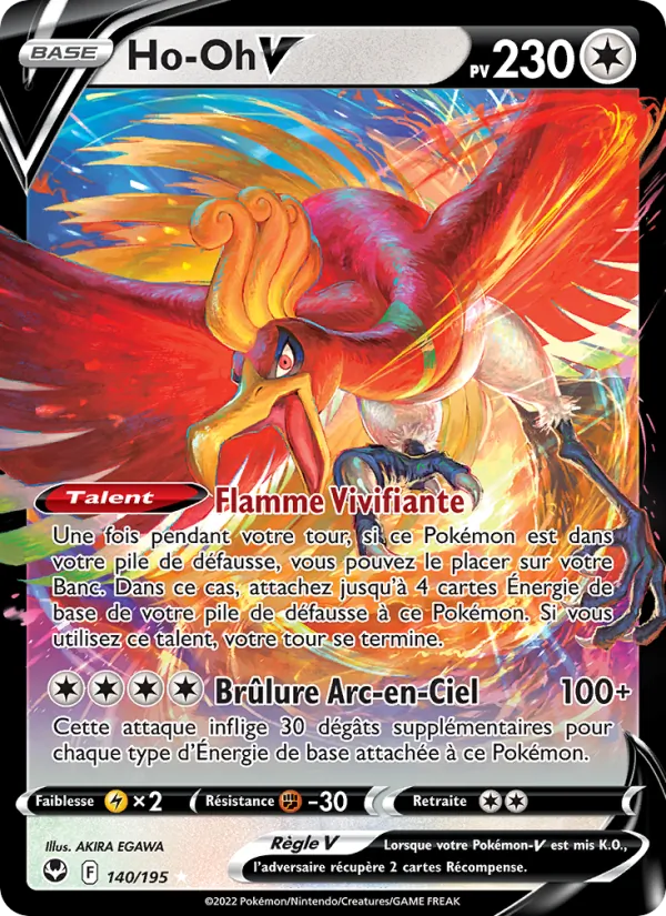Ho-Oh V Tempête Argentée 140/195