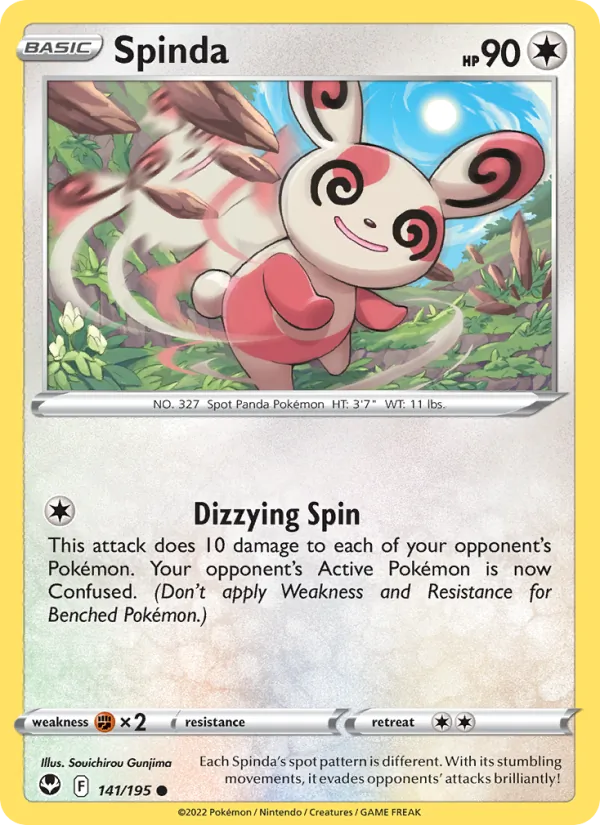 Spinda Silver Tempest 141/195